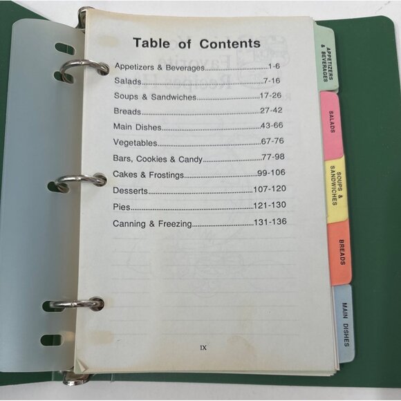 Immanuel Lutheran Church Cookbook 1987 Vtg Recipe Collection Ring Bound Canning - Picture 2 of 16